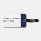 Het Zelfmoordplein | Harley Quinn Badge Pattern Bagagelabel (Achterkant horizontaal)