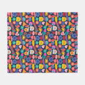 Het Zelfmoordplein | Harley Quinn Badge Pattern Fleece Deken (Voorkant (Horizontaal))