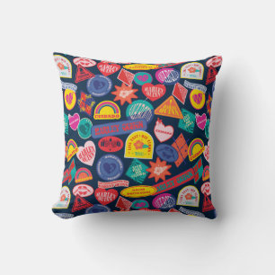 Het Zelfmoordplein   Harley Quinn Badge Pattern Kussen