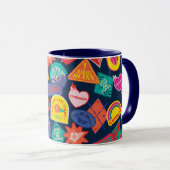 Het Zelfmoordplein | Harley Quinn Badge Pattern Mok (Voorkant rechts)