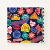 Het Zelfmoordplein | Harley Quinn Badge Pattern Notitieboek (Achterkant)