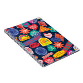 Het Zelfmoordplein | Harley Quinn Badge Pattern Notitieboek (Rechterzijde)