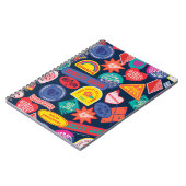 Het Zelfmoordplein | Harley Quinn Badge Pattern Notitieboek (Linkerzijde)