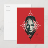 Het Zelfmoordplein | Harley Quinn Diamond Target Briefkaart (Voorkant / Achterkant)