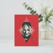 Het Zelfmoordplein | Harley Quinn Diamond Target Briefkaart (Staand voorkant)