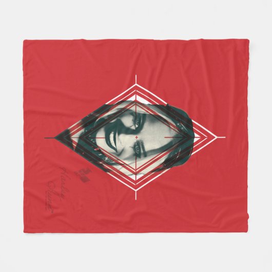 Het Zelfmoordplein | Harley Quinn Diamond Target Fleece Deken (Voorkant (Horizontaal))