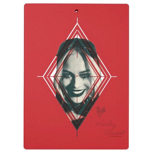 Het Zelfmoordplein | Harley Quinn Diamond Target Klembord (Achterkant)