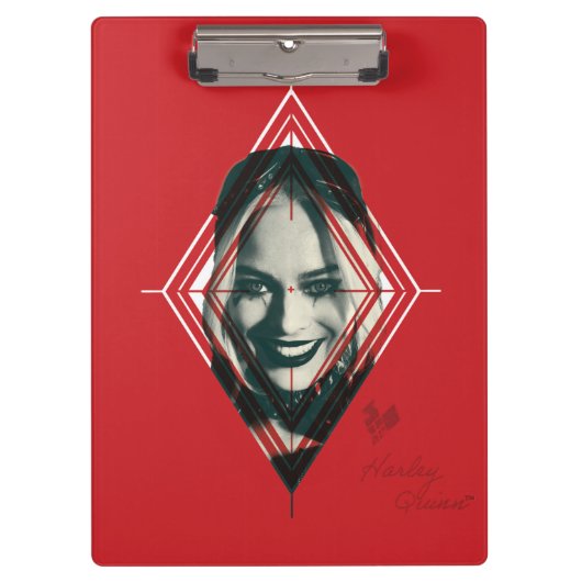 Het Zelfmoordplein | Harley Quinn Diamond Target Klembord (Voorkant)