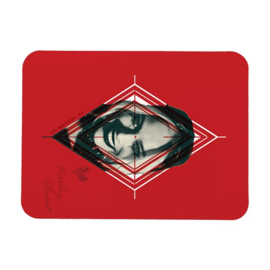 Het Zelfmoordplein | Harley Quinn Diamond Target Magneet (Horizontaal)