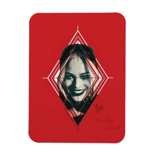 Het Zelfmoordplein | Harley Quinn Diamond Target Magneet (Verticaal)
