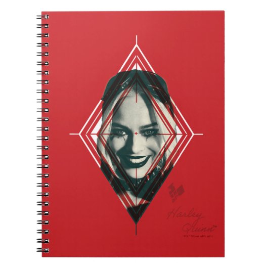 Het Zelfmoordplein | Harley Quinn Diamond Target Notitieboek (Voorkant)