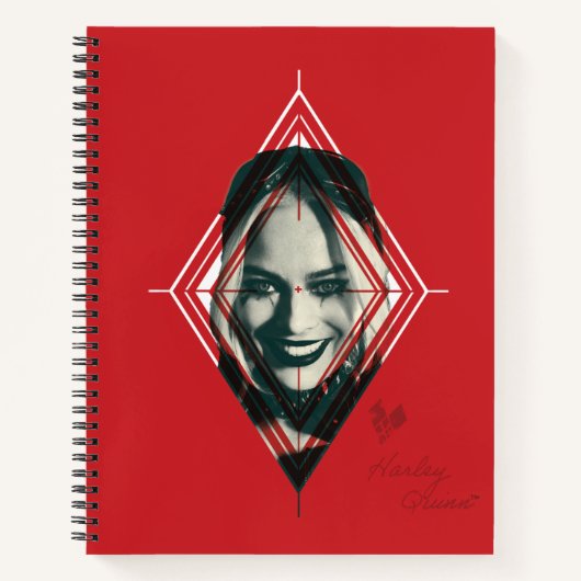 Het Zelfmoordplein | Harley Quinn Diamond Target Notitieboek (Voorkant)