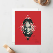 Het Zelfmoordplein | Harley Quinn Diamond Target Notitiekaartje (Voorkant / Achterkant in situ)