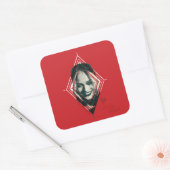 Het Zelfmoordplein | Harley Quinn Diamond Target Vierkante Sticker (Envelop)