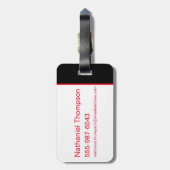 Het Zelfmoordplein | Harley Quinn en Green Ferns Bagagelabel (Achterkant verticaal)