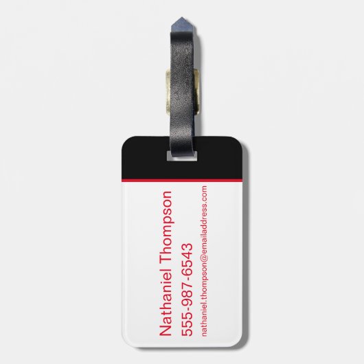 Het Zelfmoordplein | Harley Quinn en Green Ferns Bagagelabel (Achterkant verticaal)