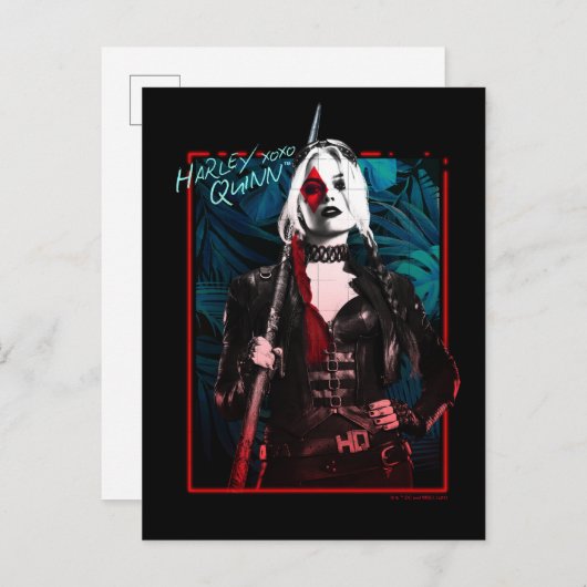 Het Zelfmoordplein | Harley Quinn en Green Ferns Briefkaart (Voorkant / Achterkant)