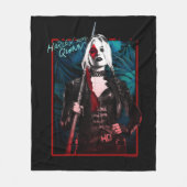 Het Zelfmoordplein | Harley Quinn en Green Ferns Fleece Deken (Voorkant)
