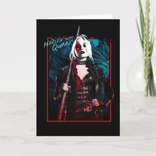 Het Zelfmoordplein | Harley Quinn en Green Ferns Kaart (Voorkant)