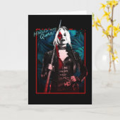 Het Zelfmoordplein | Harley Quinn en Green Ferns Kaart (Gele Bloem)