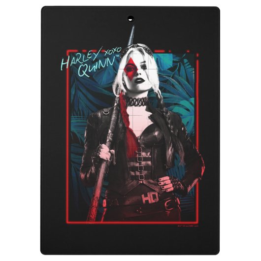 Het Zelfmoordplein | Harley Quinn en Green Ferns Klembord (Achterkant)