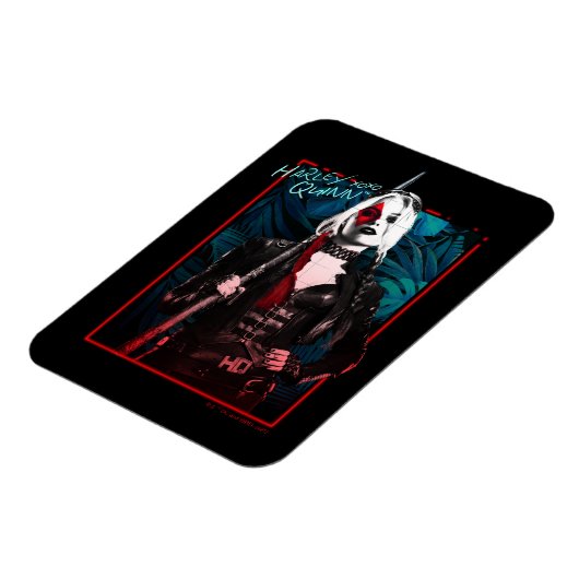 Het Zelfmoordplein | Harley Quinn en Green Ferns Magneet (Linkerzijde)