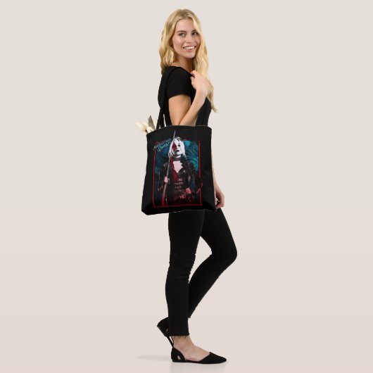 Het Zelfmoordplein | Harley Quinn en Green Ferns Tote Bag (Op model)