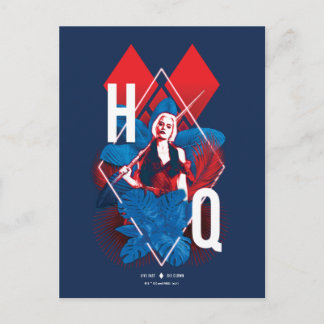 Het Zelfmoordplein | Harley Quinn Fern & Diamonds Briefkaart