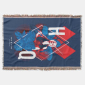 Het Zelfmoordplein | Harley Quinn Fern & Diamonds Deken (Voorkant)