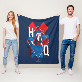Het Zelfmoordplein | Harley Quinn Fern & Diamonds Fleece Deken