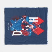 Het Zelfmoordplein | Harley Quinn Fern & Diamonds Fleece Deken (Voorkant (Horizontaal))