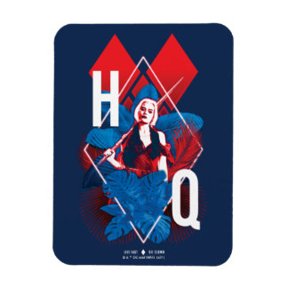 Het Zelfmoordplein | Harley Quinn Fern & Diamonds Magneet