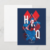 Het Zelfmoordplein | Harley Quinn Fern & Diamonds Notitiekaartje (Voorkant / Achterkant)