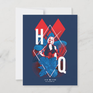 Het Zelfmoordplein | Harley Quinn Fern & Diamonds Notitiekaartje