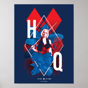 Het Zelfmoordplein   Harley Quinn Fern & Diamonds Poster