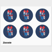 Het Zelfmoordplein | Harley Quinn Fern & Diamonds Ronde Sticker (Vel)