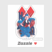 Het Zelfmoordplein | Harley Quinn Fern & Diamonds Sticker (Vel)