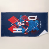 Het Zelfmoordplein | Harley Quinn Fern & Diamonds Strandlaken (Voorkant)