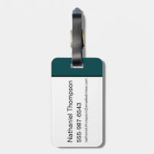 Het Zelfmoordplein | Harley Quinn Floral Diamond Bagagelabel (Achterkant verticaal)