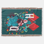 Het Zelfmoordplein | Harley Quinn Floral Diamond Deken (Voorkant)