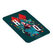 Het Zelfmoordplein | Harley Quinn Floral Diamond Magneet (Rechterzijde)