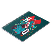 Het Zelfmoordplein | Harley Quinn Floral Diamond Notitieboek (Linkerzijde)