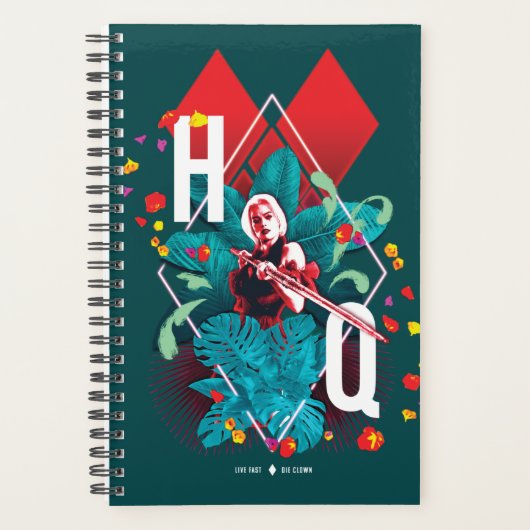 Het Zelfmoordplein | Harley Quinn Floral Diamond Planner (Voorkant)