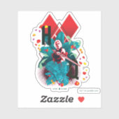 Het Zelfmoordplein | Harley Quinn Floral Diamond Sticker (Vel)