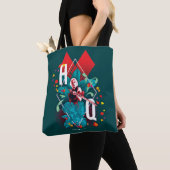 Het Zelfmoordplein | Harley Quinn Floral Diamond Tote Bag (Dichtbij)