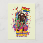 Het Zelfmoordplein | Harley Quinn Flowers & Rainbo Briefkaart (Voorkant)