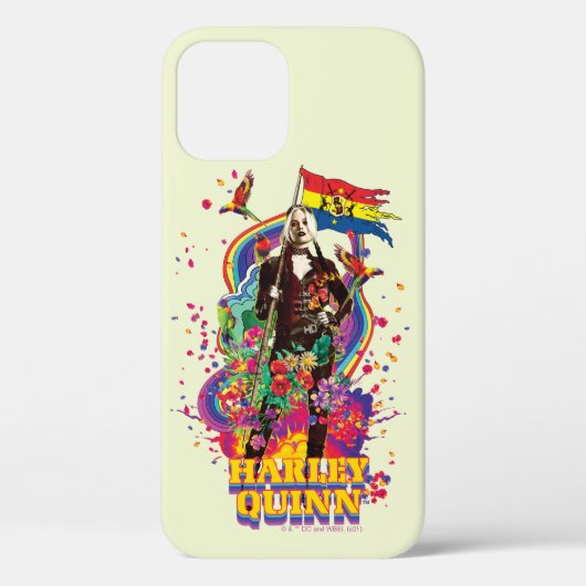 Het Zelfmoordplein | Harley Quinn Flowers & Rainbo Case-Mate iPhone Case (Achterkant)