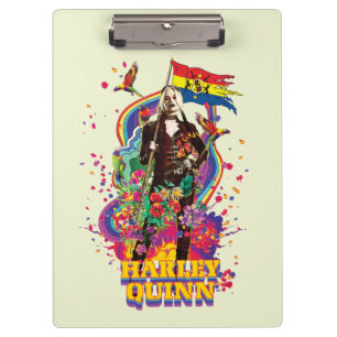 Het Zelfmoordplein Harley Quinn Flowers & Rainbo Klembord