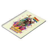 Het Zelfmoordplein | Harley Quinn Flowers & Rainbo Notitieboek (Linkerzijde)
