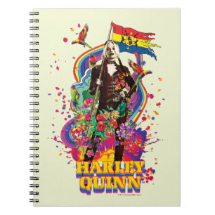 Het Zelfmoordplein Harley Quinn Flowers & Rainbo Notitieboek